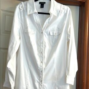 Lane Bryant Relaxed Button Down Boyfriend Shirt 
New Without Tags